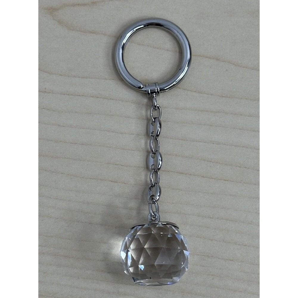 Swarovski Crystal Ball Keychain with Letter L